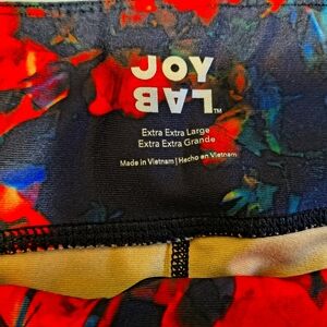 JoyLab Women's Leggings - Red and Blue Floral